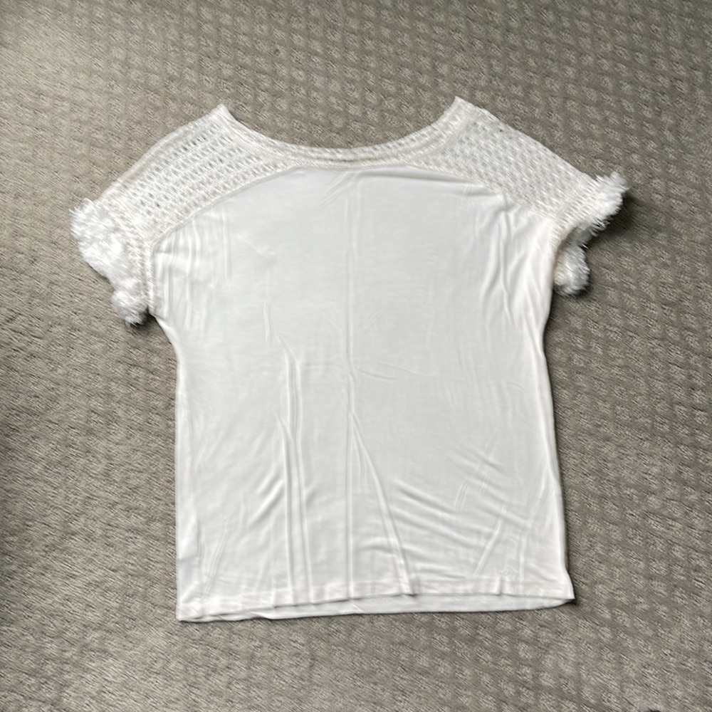 Cream Fringe top - Picture 3 of 3